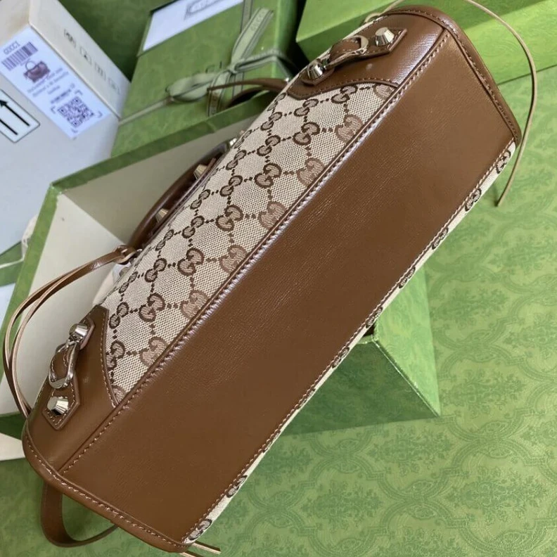 Replica bags Gucci x Balenciaga GG Canvas City Bag 30cm