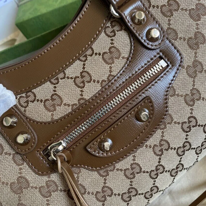 Replica bags Gucci x Balenciaga GG Canvas City Bag 30cm