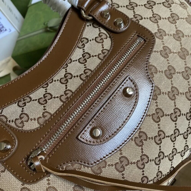 Replica bags Gucci x Balenciaga GG Canvas City Bag 38cm