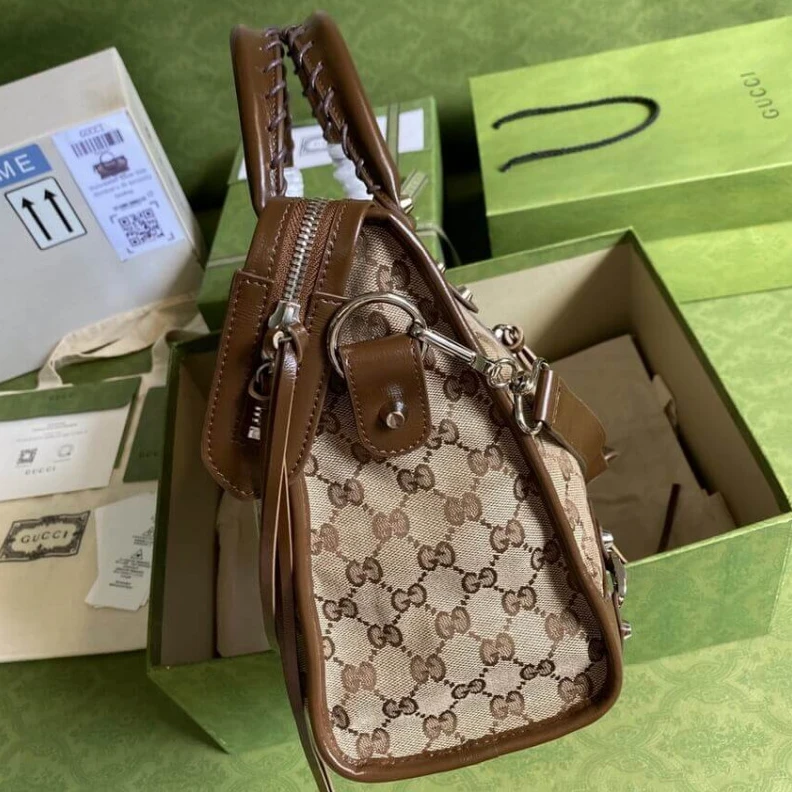 Replica bags Gucci x Balenciaga GG Canvas City Bag 38cm