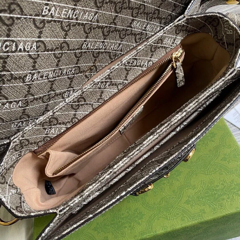 Kitlife Half Hors Gucci x Balenciaga Horsebit 1955 Shoulder Bag