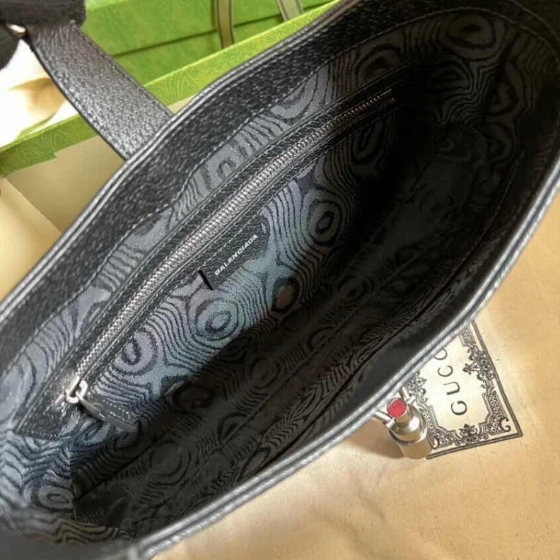 Replica bags lv Black and Gucci x Balenciaga Jackie 1961 Small Hobo Bag Black