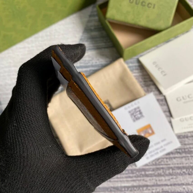 Louis vuitton locations Goldtone KAI x Gucci Card Case