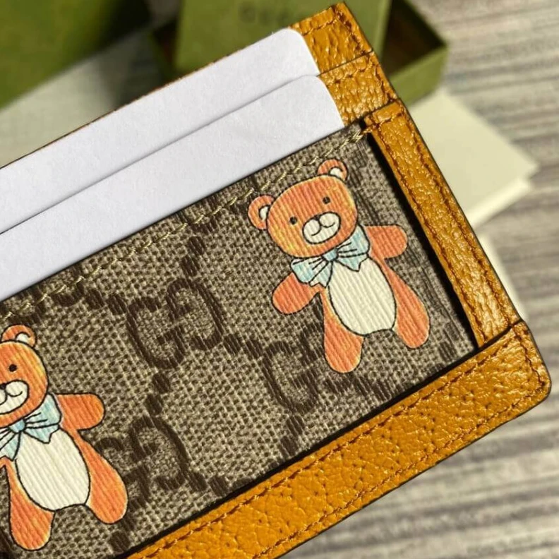 Louis vuitton locations Goldtone KAI x Gucci Card Case