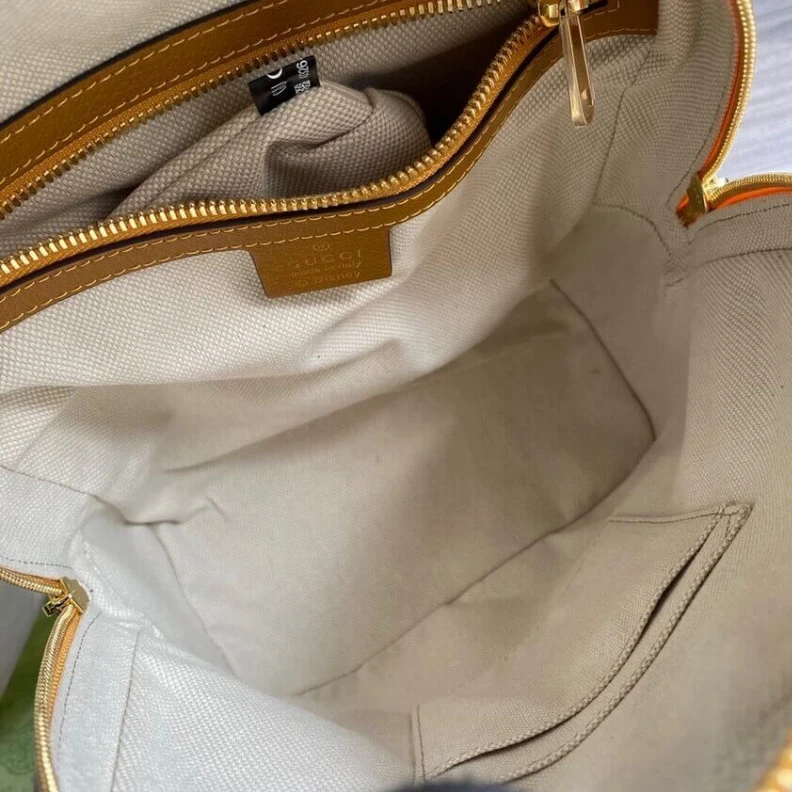 Louis vuitton locations Double G KAI x Gucci Teddy Bear Print Backpack