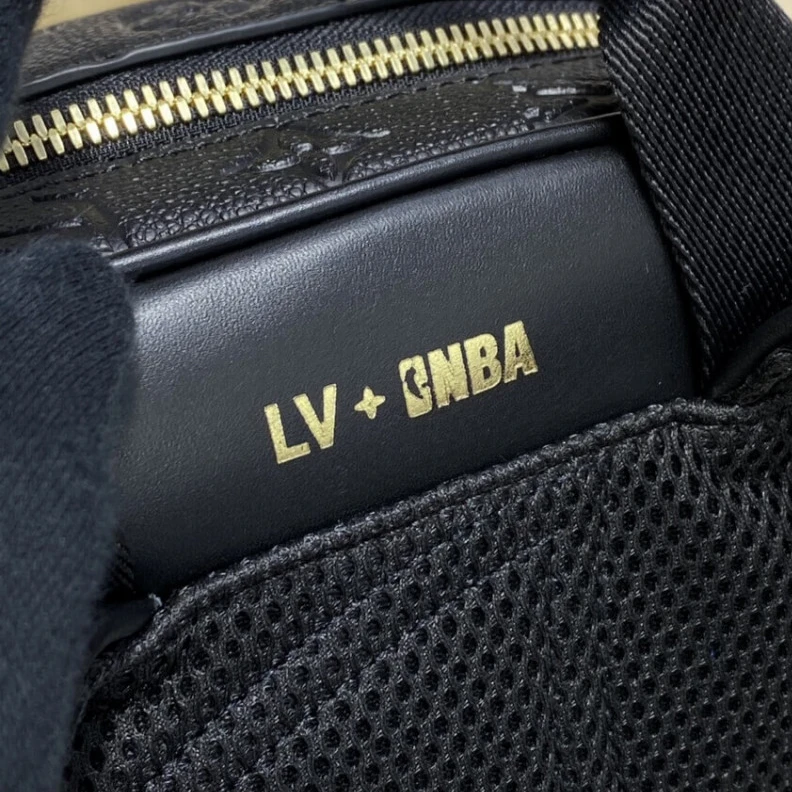 Louis vuitton locations Ball Grai LVxNBA Grain Leather Basketball Backpack