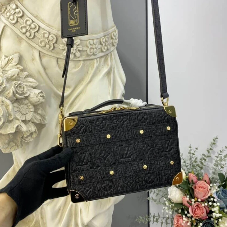 Mythick ru Handle: S LVxNBA Grain leather Handle Trunk