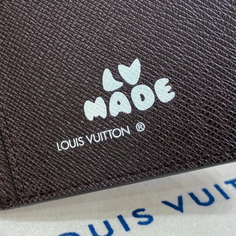 Top lv Part of th Louis VuittoN Monogram Stripes Brazza Wallet