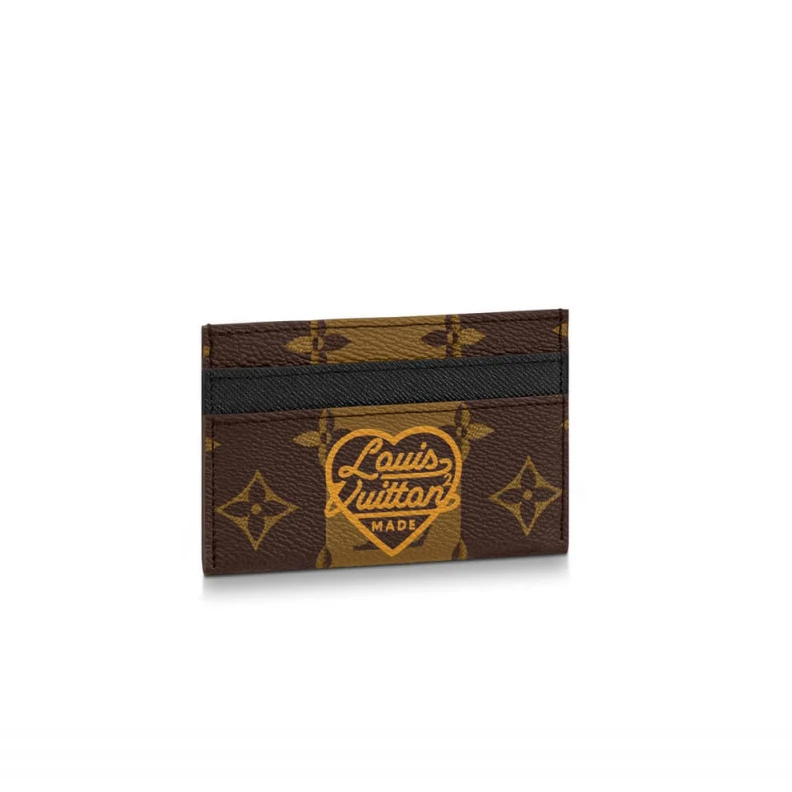 Cowhidele Louis VuittoN Monogram Stripes Double Card Holder