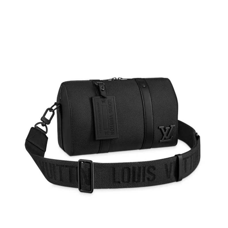 This City Louis Vuitton Aerogram Leather City Keepall Black