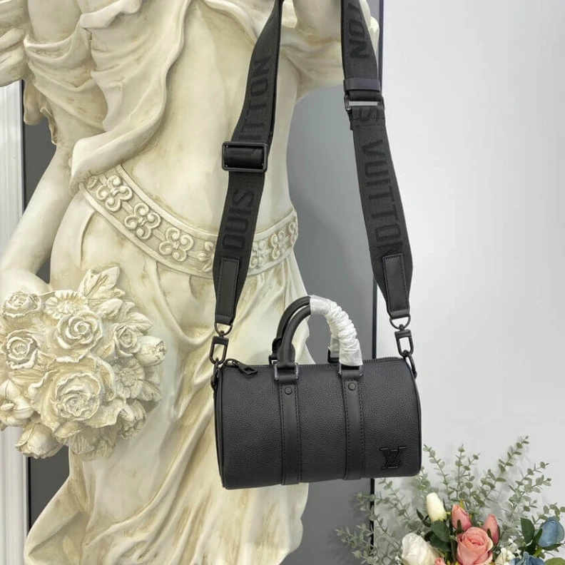 Lv belts replica Ferrous m Louis Vuitton Aerogram Leather Keepall XS Black