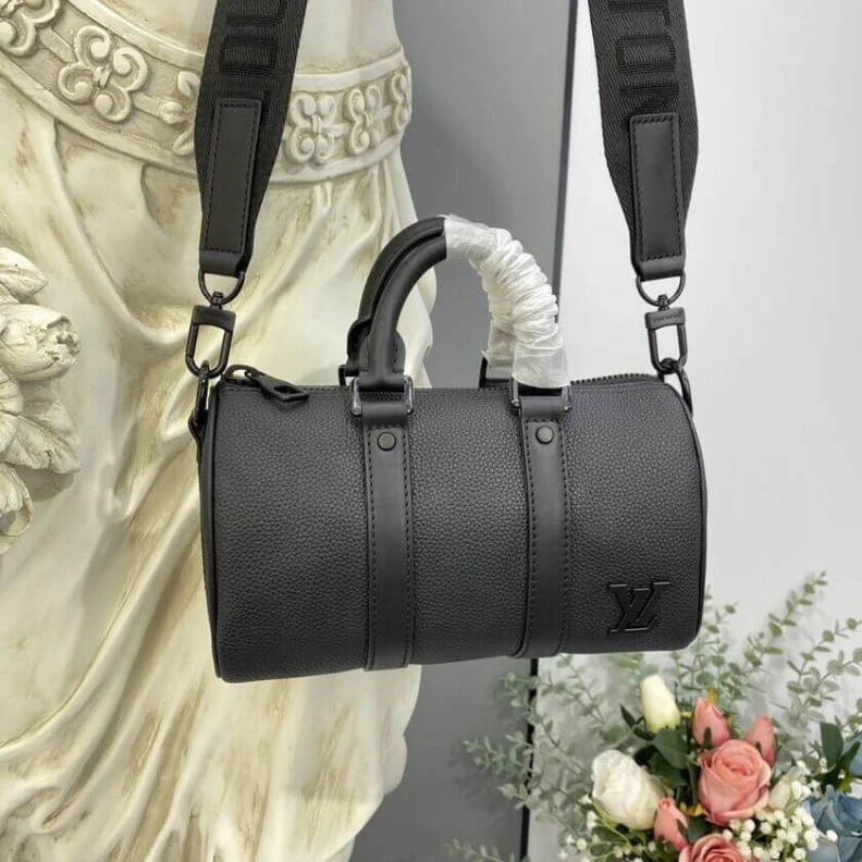 Lv belts replica Ferrous m Louis Vuitton Aerogram Leather Keepall XS Black