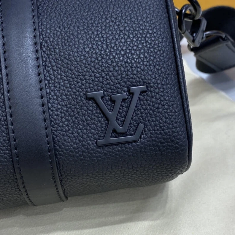 Lv belts replica Ferrous m Louis Vuitton Aerogram Leather Keepall XS Black