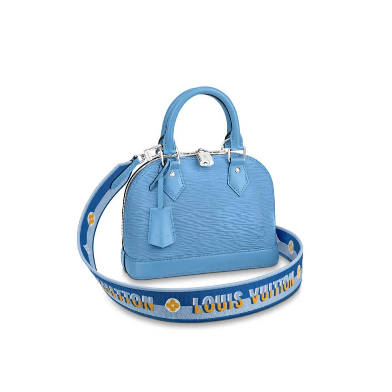 Epi grain Louis Vuitton Alma BB Bleuet Blue