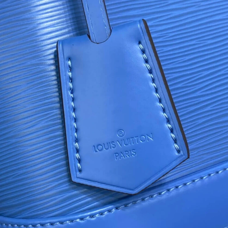 Replica bags lv Epi grain Louis Vuitton Alma BB Bleuet Blue