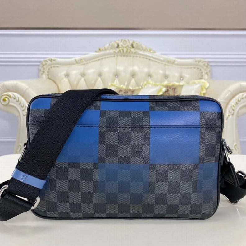 Top lv Strap Dro Louis Vuitton Alpha Messenger Blue