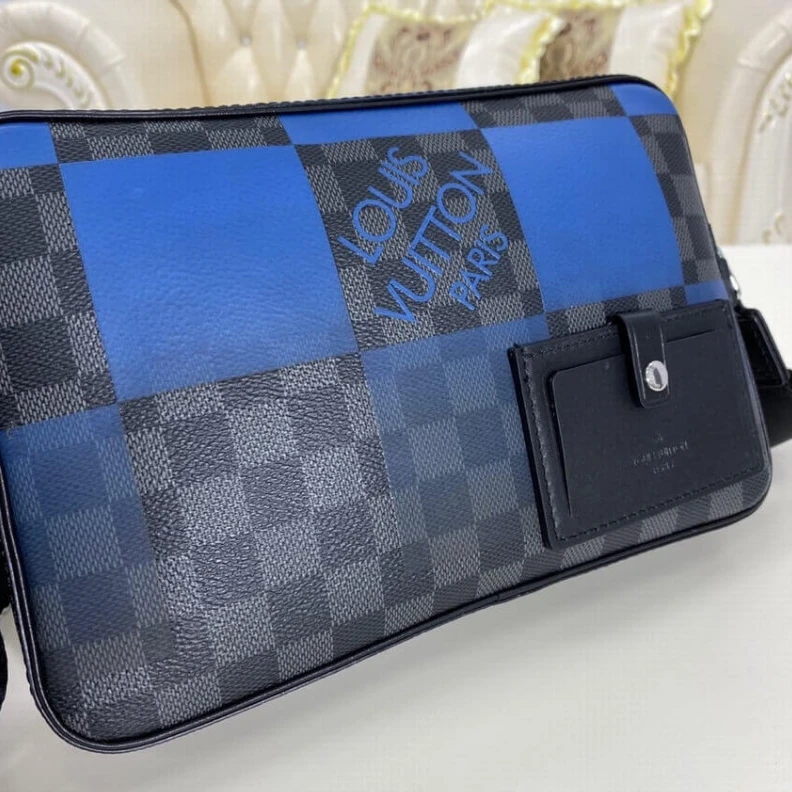 Top lv Strap Dro Louis Vuitton Alpha Messenger Blue