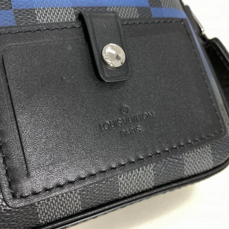 Top lv Strap Dro Louis Vuitton Alpha Messenger Blue