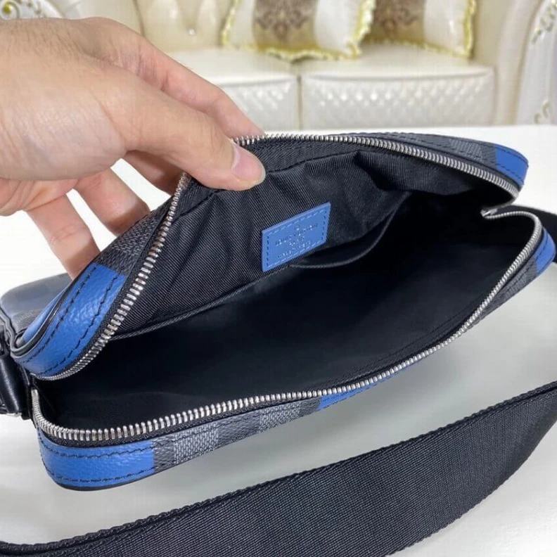 Top lv Strap Dro Louis Vuitton Alpha Messenger Blue