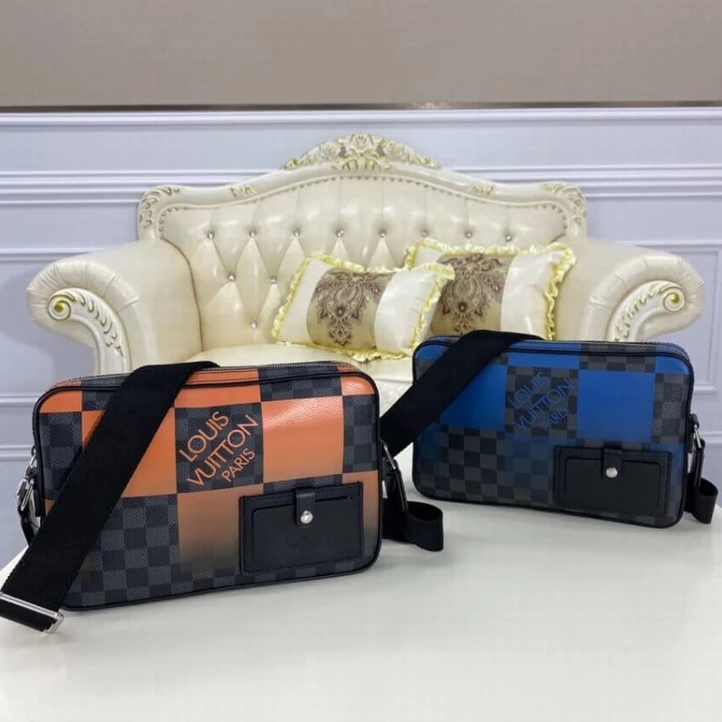 Top lv Strap Dro Louis Vuitton Alpha Messenger Blue