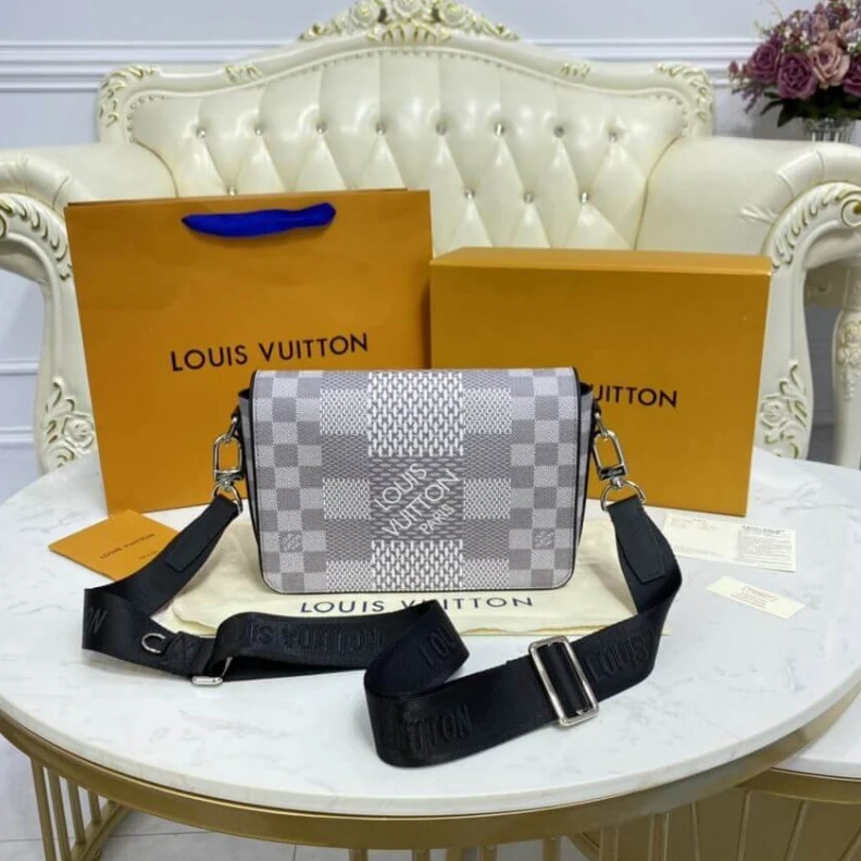 Replica bags lv Silvercol Louis Vuitton Antarctica Damier Graphite Studio Messenger