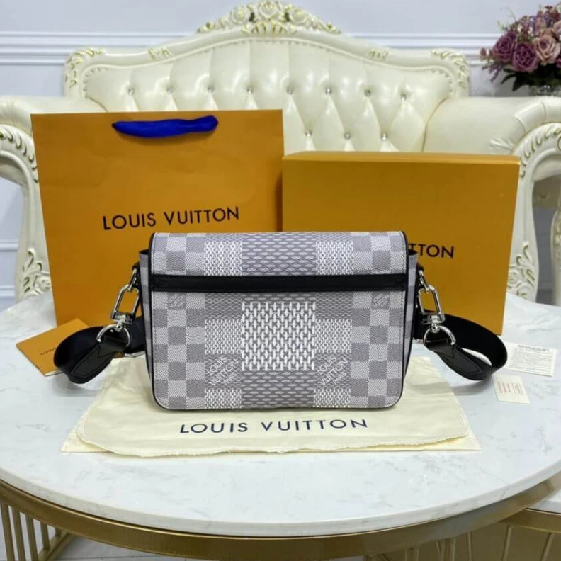 Replica bags lv Silvercol Louis Vuitton Antarctica Damier Graphite Studio Messenger