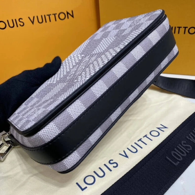 Replica bags lv Silvercol Louis Vuitton Antarctica Damier Graphite Studio Messenger