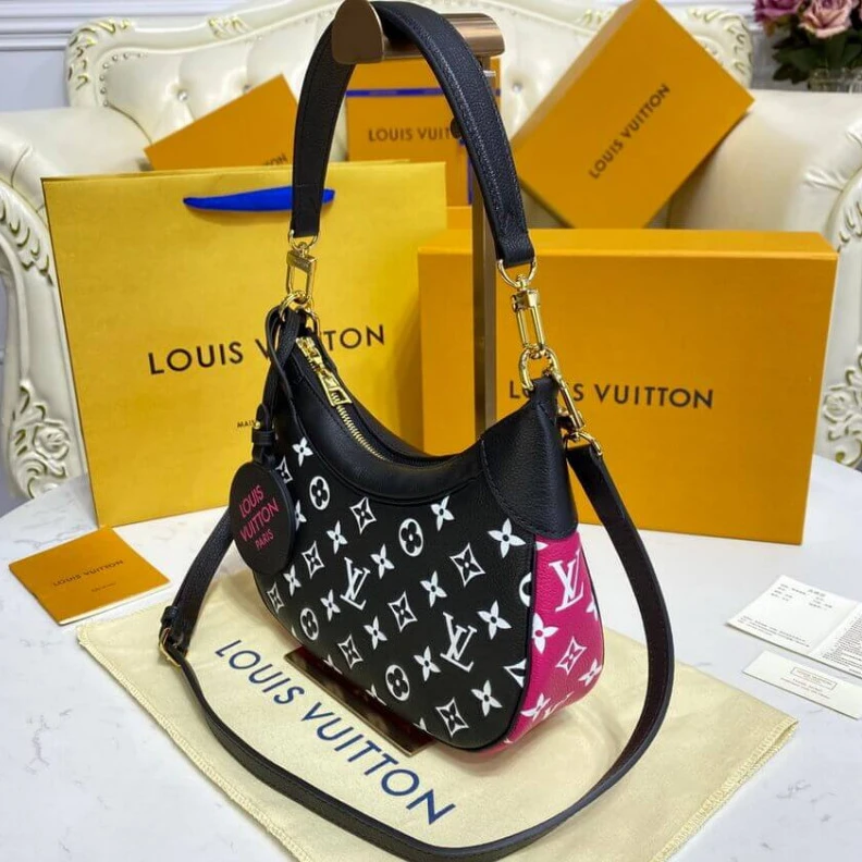 Replica bags Louis Vuitton Bagatelle Black White