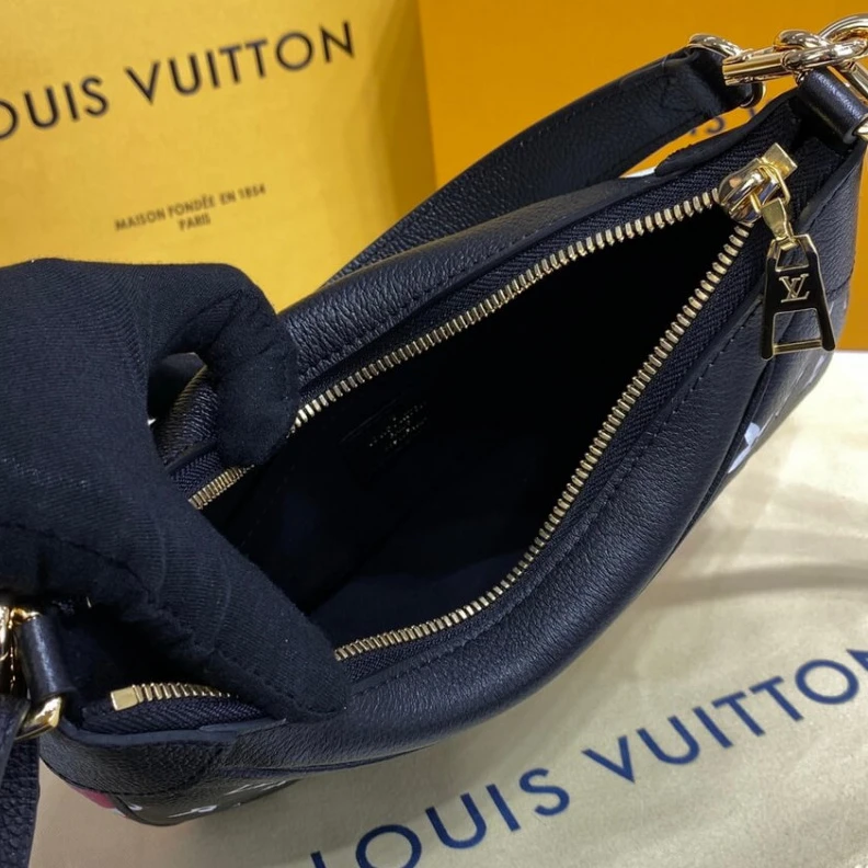 Replica bags Louis Vuitton Bagatelle Black White