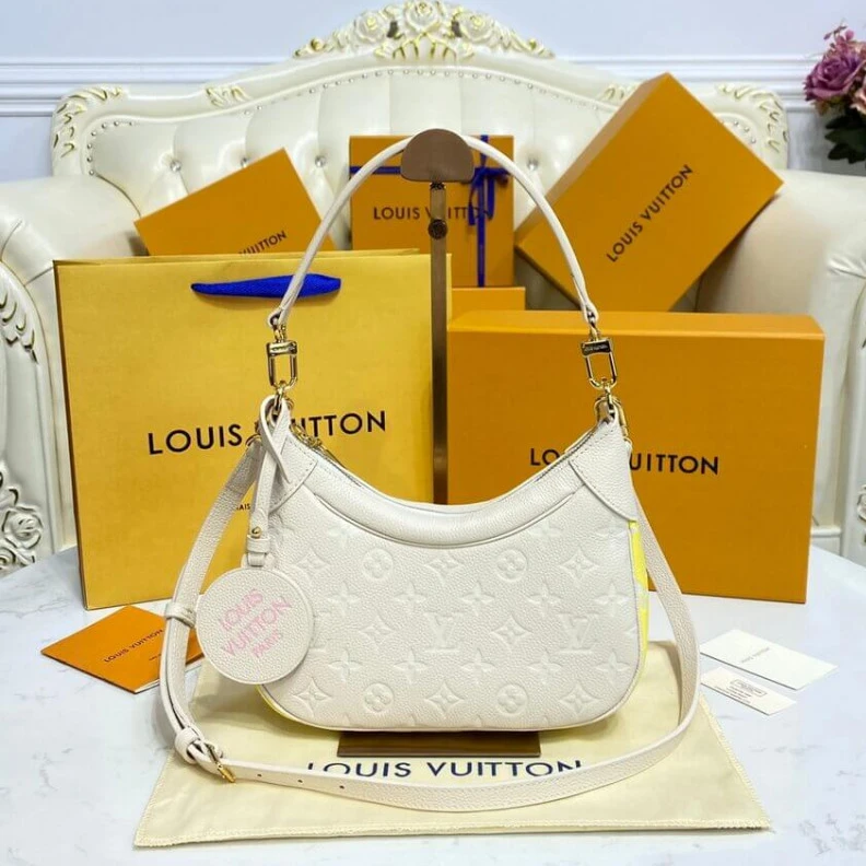 Louis vuitton locations Strap dro Louis Vuitton Bagatelle Rose Beige