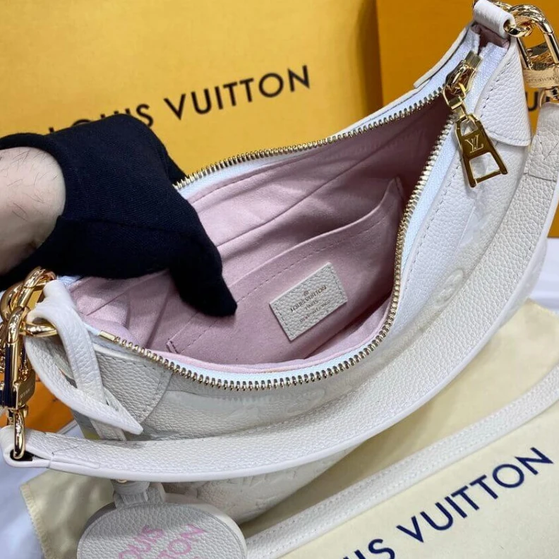 Louis vuitton locations Strap dro Louis Vuitton Bagatelle Rose Beige