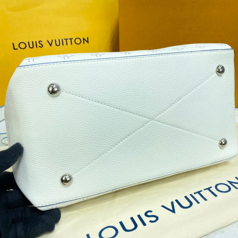 Replica bags Snow Whit Louis Vuitton Beaubourg Hobo MM White