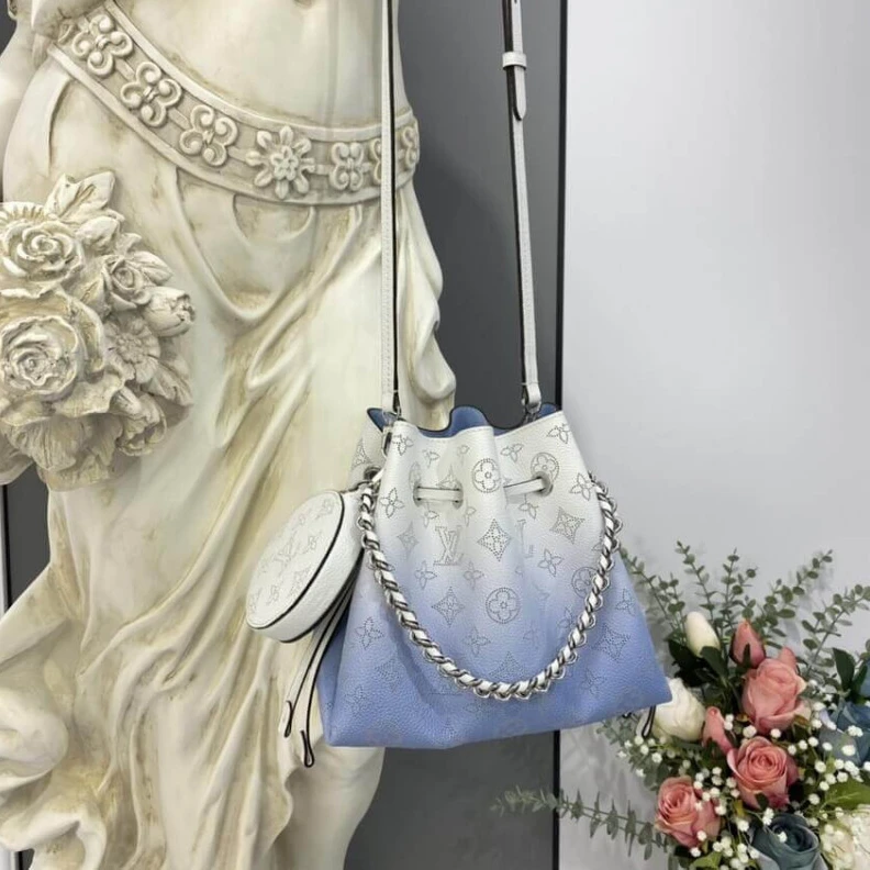 Replica bags lv Leather d Louis Vuitton Bella Gradient Blue
