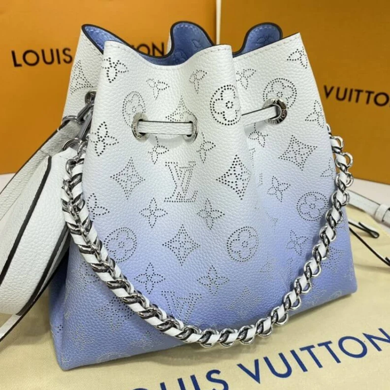 Replica bags lv Leather d Louis Vuitton Bella Gradient Blue
