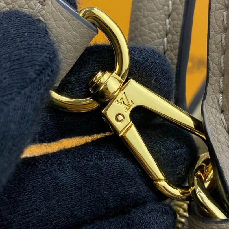 Replica bags Padlock Louis Vuitton Bicolor Monogram Empreinte Leather Petit Palais Tourterelle Creme