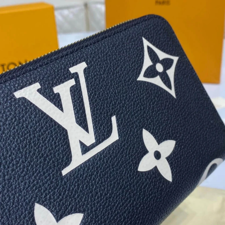 Mythick.ru Zipped co Louis Vuitton Bicolor Monogram Empreinte Leather Zippy Wallet Black   Beige