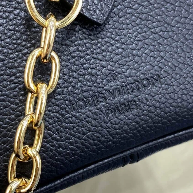 Replica bag Louis Vuitton Bicolor Monogram Empreinte Speedy Bandoulière 20 Black Beige