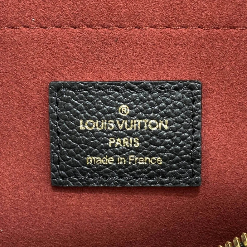 Replica bag Louis Vuitton Bicolor Monogram Empreinte Speedy Bandoulière 20 Black Beige