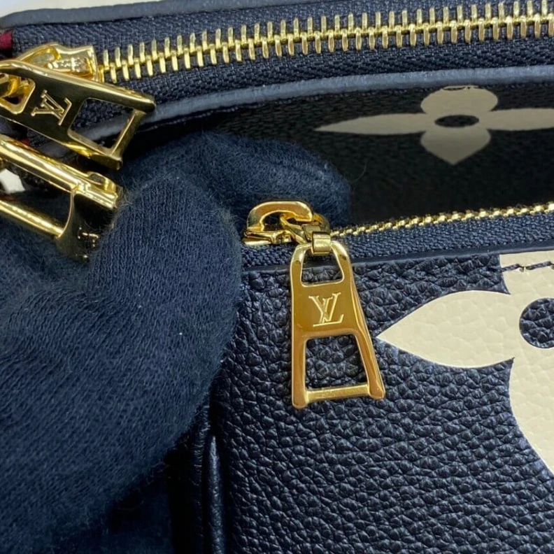Mythick Chain dro Louis Vuitton Bicolor Multi Pochette Accessoires Black Cream