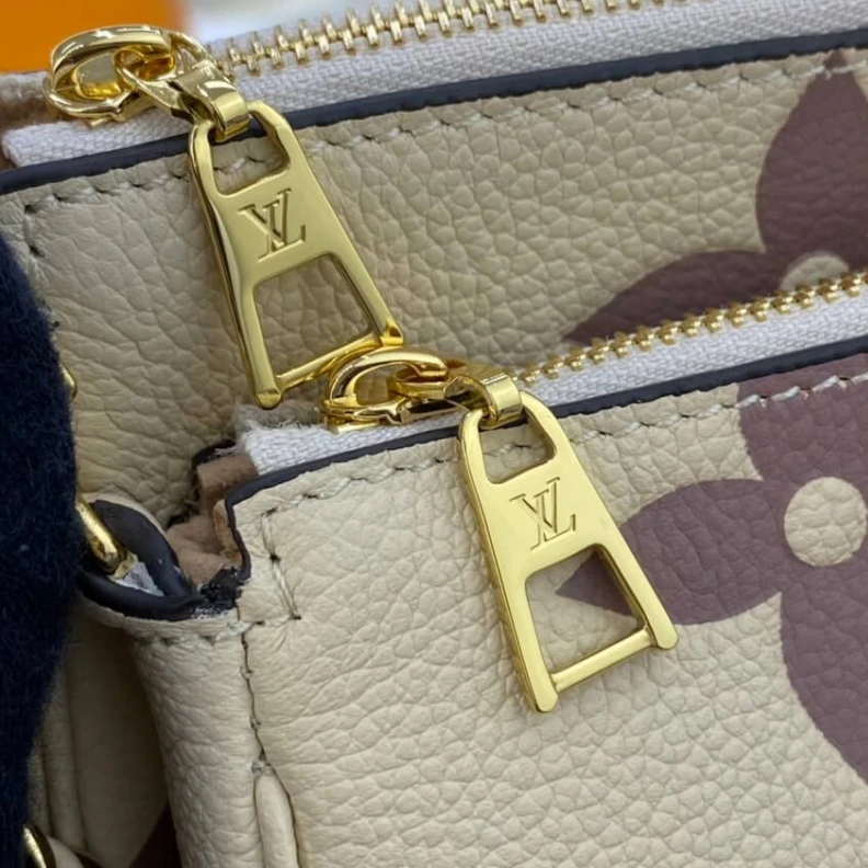 Replica bags Strap:Rem Louis Vuitton Bicolor Multi Pochette Accessoires Cream Grey