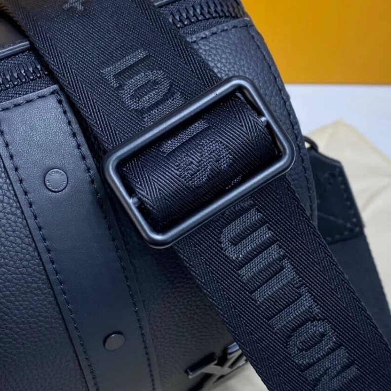 Lv belts replica Leather Louis Vuitton Black Leather City keepall