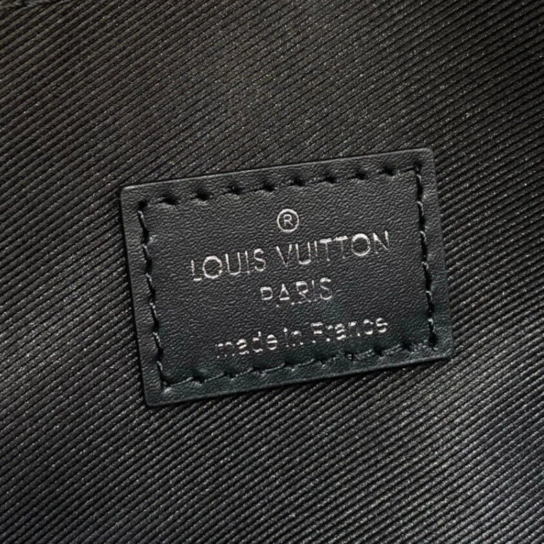 Top lv The new St Louis Vuitton Blue Damier Graphite 3D Canvas Studio Messenger