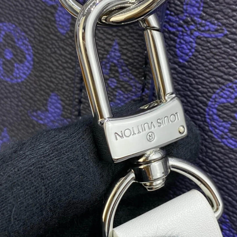Replica bags Inside zi Louis Vuitton Blue Vintage Monogram Canvas Keepall Bandouliere 55