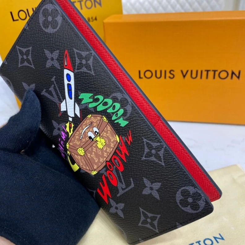 Top lv 1 ID or b Louis Vuitton Brazza Wallet