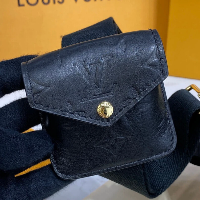 Replica bag Black Louis Vuitton Calfskin Leather Utility Crossbody Black