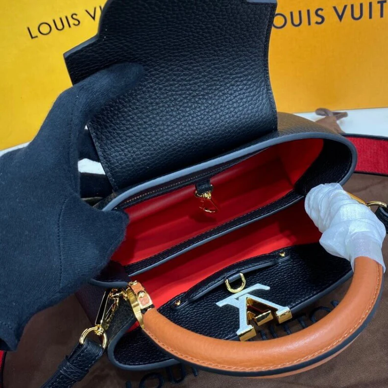 Top lv Louis Vuitton Capucines BB Noir Rouge