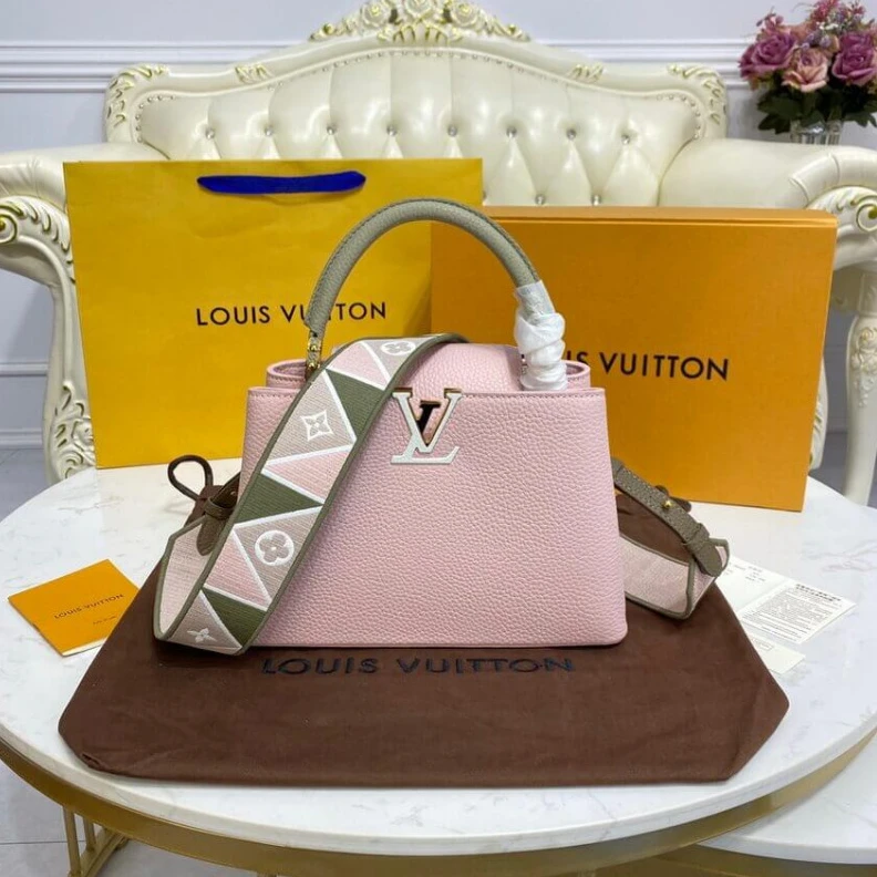 Mythick 4 protect Louis Vuitton Capucines BB Rose Beige