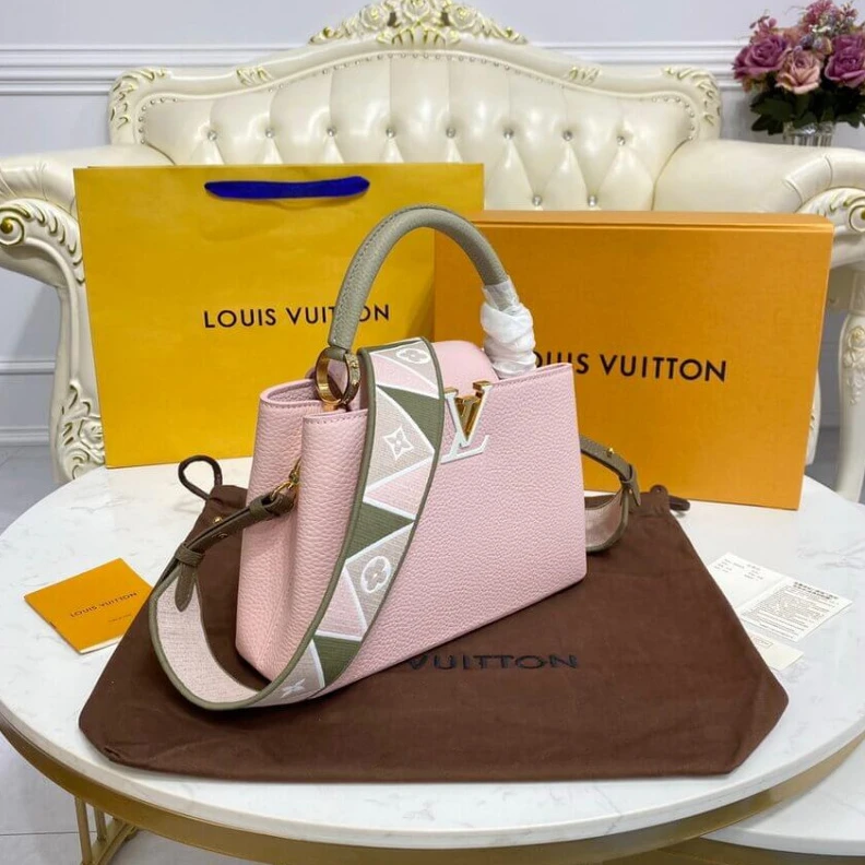 Mythick 4 protect Louis Vuitton Capucines BB Rose Beige