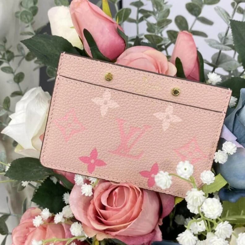 11 x 7.5 Louis Vuitton Card Holder Pink