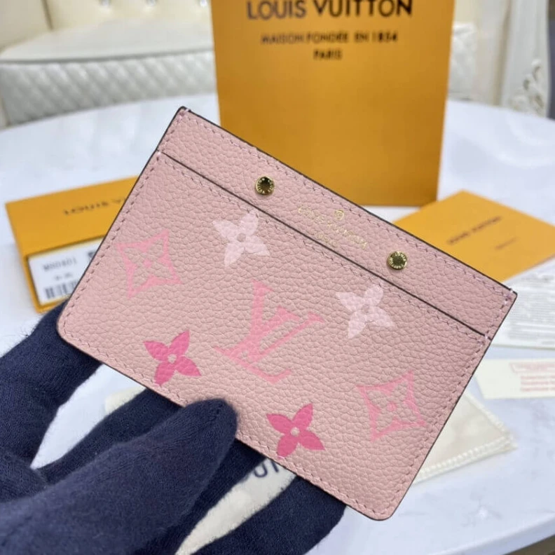 Louis vuitton locations 11 x 7.5 Louis Vuitton Card Holder Pink